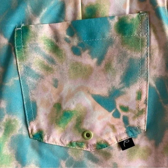 🐱 NWT Boys' Art Class Swim Tie-Dye Lined Board Shorts with Pockets 50+ UPF - Picture 7 of 9